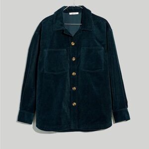 Women's Dark Green Corduroy Jacket